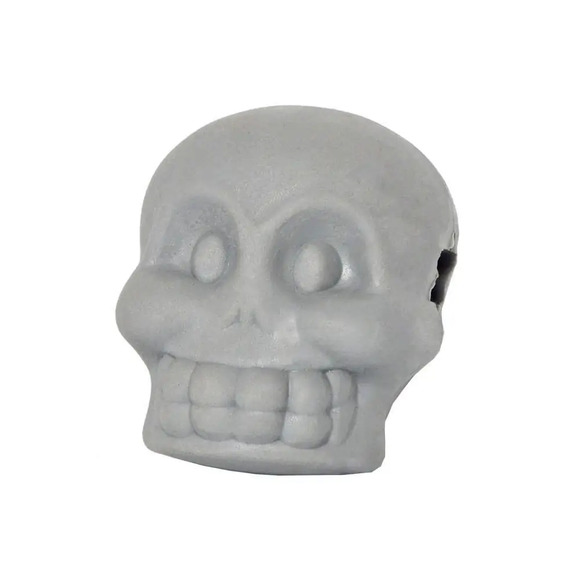Brinquedo Mordedor Caveirinha Soft Pet Games Cinza M