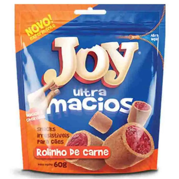 Petisco Joy Ultra Macios Rolinho de Carne 60 g