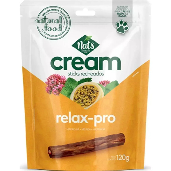 Sticks Recheados Cream Relax Pro 120g - Nats