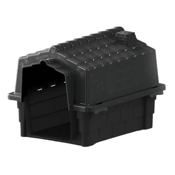 Casinha Para Cães Evolution Pet Injet Preto N. 03