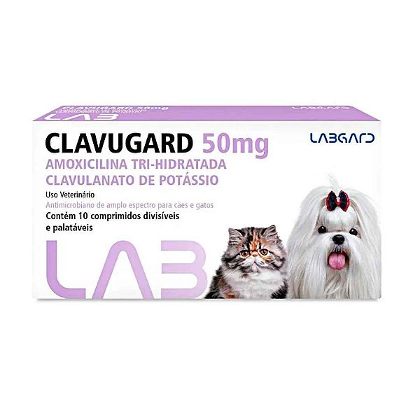 Clavugard 50 mg com 10 Comprimidos
