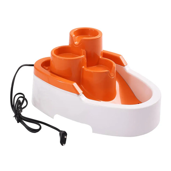 Fonte bebedouro para cães e gatos DuraCats Laranja Bivolt