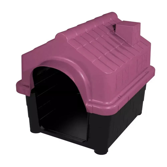 Casa Casinha De Cachorro Plástica Desmontável N2 Rosa