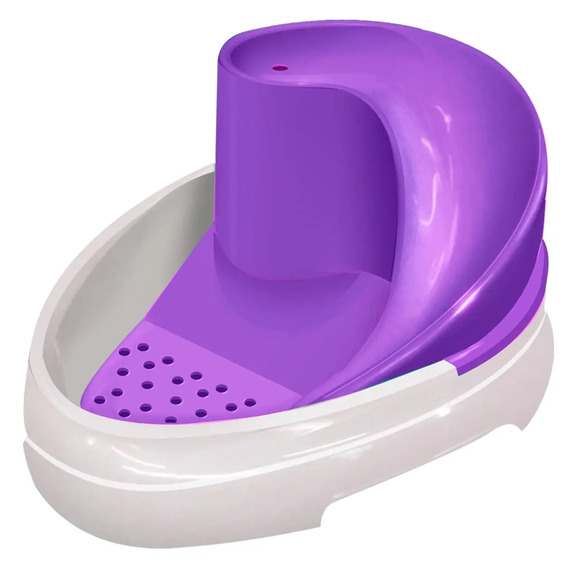 Fonte Cascata Bebedouro Purificador Cão Gato Lilás 110 V