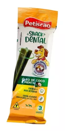 Snack Dental Oleo De Coco E Menta 3 Un 48 g