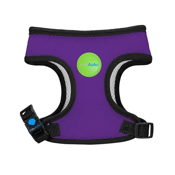 Peitoral Para Cachorro Meuauau Color Block Purple P