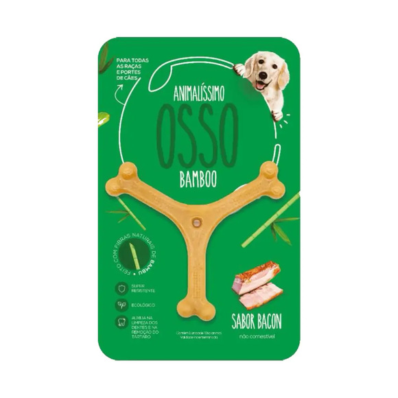 Brinquedo Osso Bamboo Y Animalíssimo Pequeno Único