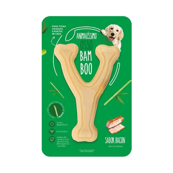 Brinquedo Osso Bamboo Forquilha Animalíssimo Único