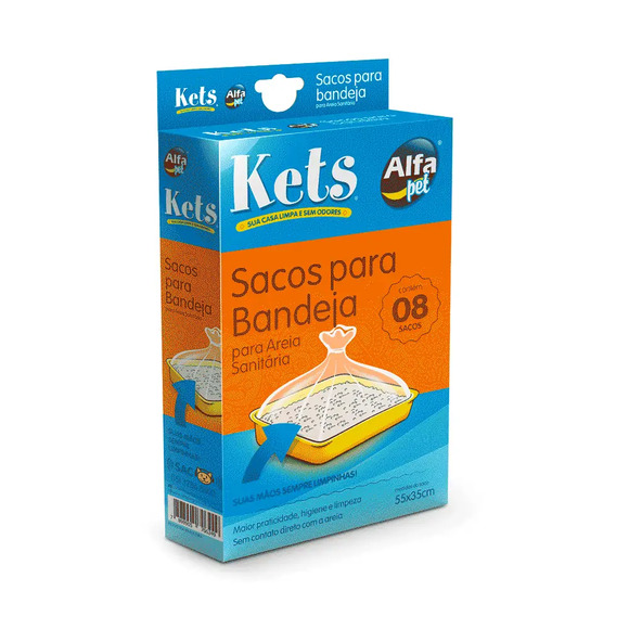 Sacos para Bandeja Higiênica Kets 8 unidades