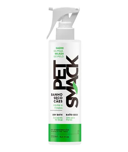 Banho Seco Pet Smack 250ml Adu/fil
