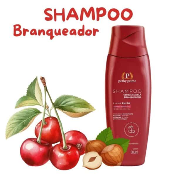 Shampoo Pethy Prime 300ml Cereja/av Bran