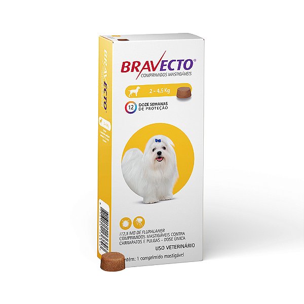 Bravecto 112,5mg (2 A 4,5kg) 1cpr