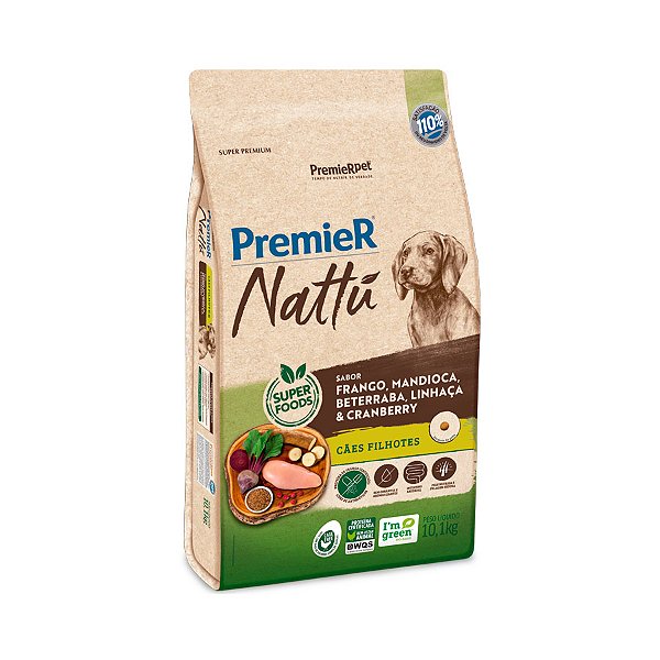 Rc Premier Nattu Caes Fil Mandioc 10,1kg