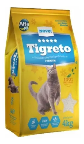 Areia Hig P/gato Tigreto Premium 4kg