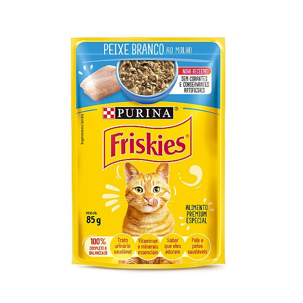 Rc Friskies 85g Cat Peixe Branco Ao Molh