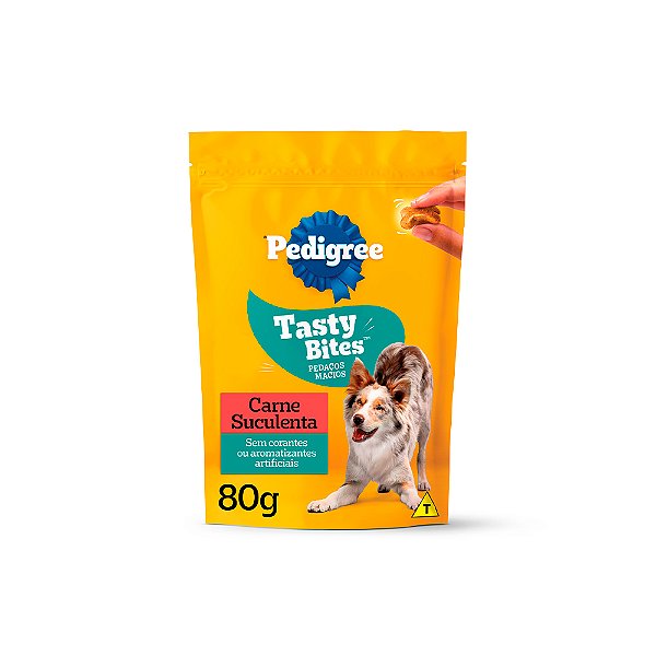 Petisco Pedidree Ped Tasty Bites Carne 80g