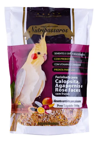 Farinhada Nutripassaros Calopsita Frutas Tornorneio 500g