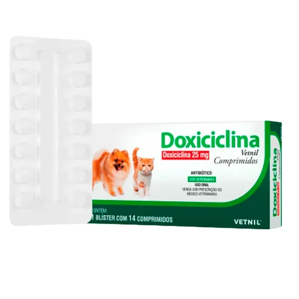 Doxiciclina Vetnil 25mg Cpr