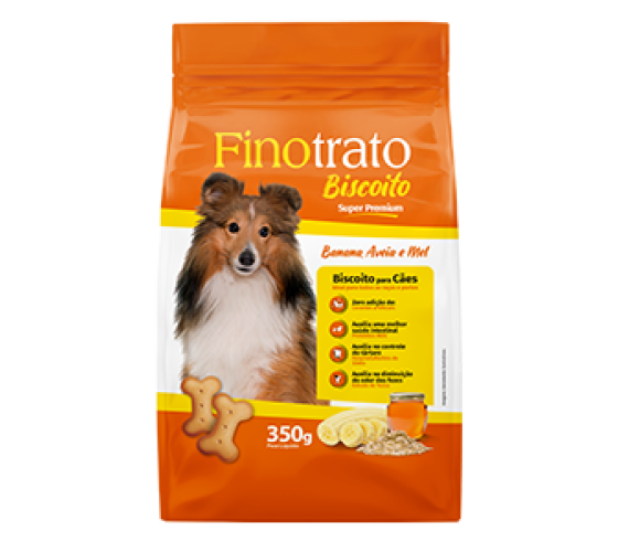 Biscoito Finotrato 350g Banana/aveia/mel