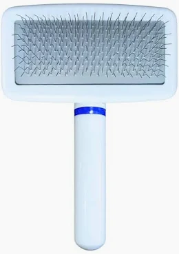 Rasqueadeira Animalissimo Branca Luxo M C/bolinha 13,5x10cm