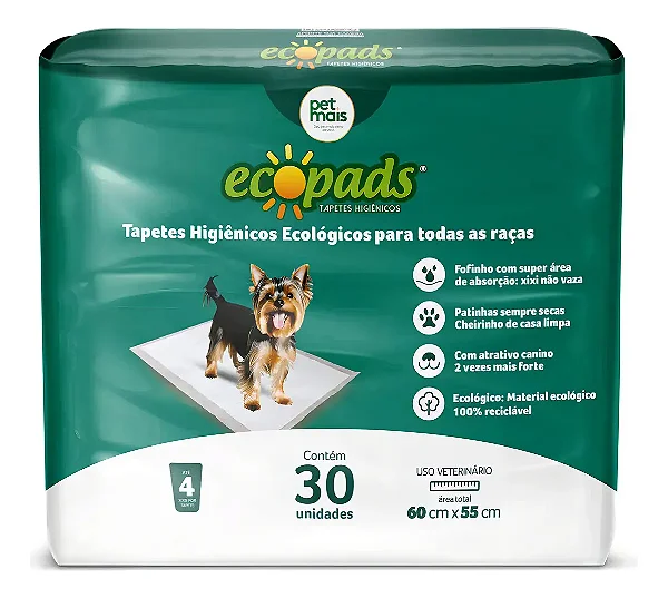 Tapete Hig Ecopads Baby 30un 55x60