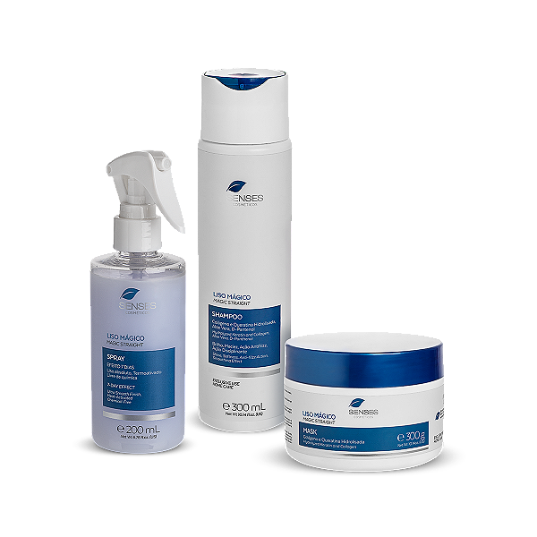 Kit Liso Mágico – Shampoo, Condicionador, Finalizador