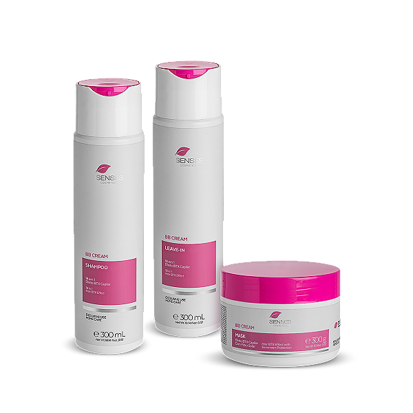 Kit BB Cream Home Care (Shampoo + Máscara + Leave-in)