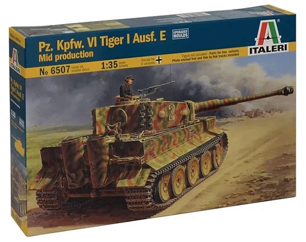 Tanque Pz.Kpfw.VI Tiger I Ausf.E mid production - Italeri #6507 1 : 35