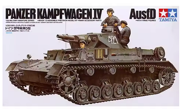 TAMIYA Panzer Kampfwagen IV kit modelo plástico Escala 1/35 #35096