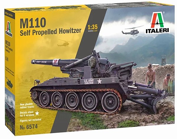 M110 Auto-propulsionador Howitzer - Italeri #6574 1:35