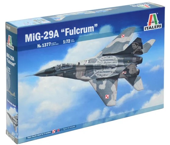 Avião MIG 29A ”FULCRUM” - Italeri #1377 1:72