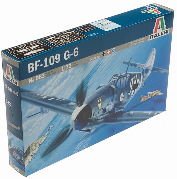 Avião de Caça Messerschmitt BF – 109 G – 6 - Italeri #0063 1:72