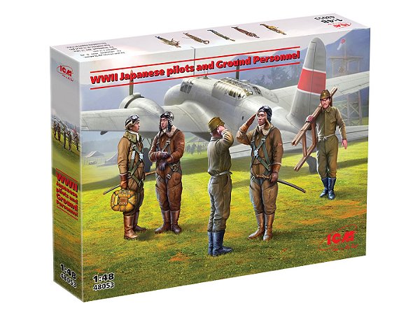 Japanese pilots and Ground Personnel WWII - ICM #48053 1:48
