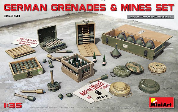 German Grenades & Mines Set - MiniArt #35258 1:35