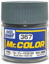 Tinta Laca Acrílica - Mr.Hobby Gunze - Mr.Color C367 - Flat Blue Gray