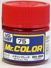 Tinta Laca Acrílica - Mr.Hobby Gunze - Mr.Color C75 - Metallic Red