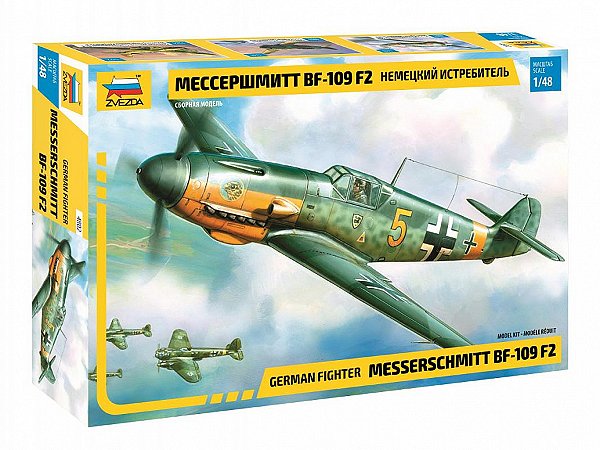 German fighter Messerschmitt BF-109 F2 - Zvezda #4802 1:48