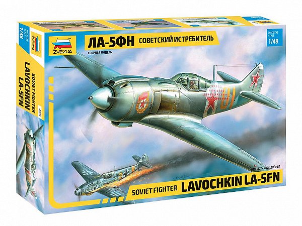 Soviet fighter Lavochkin La-5FN - Zvezda #4801 1:48
