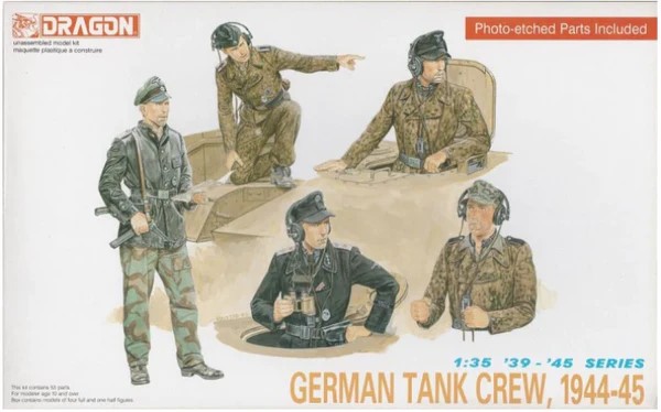Figura Militar German Tank Crew WWII, 1944-45 - Dragon #6014 1:35