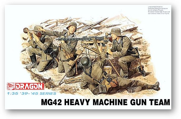Figura Militar German MG42 Heavy Machine Gun Team - Dragon #6064 1:35