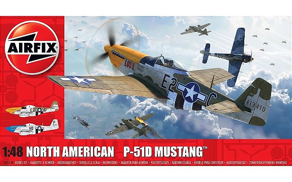Avião North American P-51D Mustang - Airfix #A05138 1/48