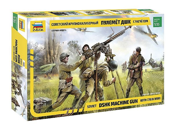 Figuras  Soviet DShK Machine Gun with Crew WWII - Zvezda #3609 1:35