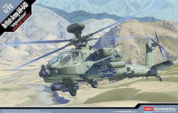 Helicóptero British Army AH-64D "Afghanistan" - Academy #12537 1/72