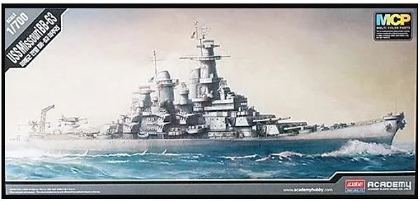 Navio USS Missouri BB-63 -Academy #14222 1/700