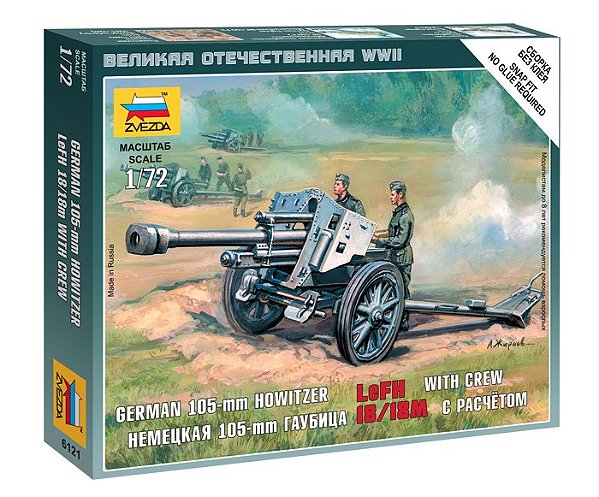 Figura German Howitzer leFH-18 - Zvezda #6121 1:72