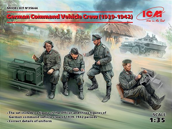 Figura German Command Vehicle Crew (1939-1942) - ICM #35644 1:35