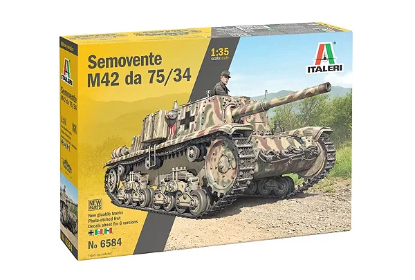 Tanque Semovente M42 da 75/34 - Italeri #6584 1:35