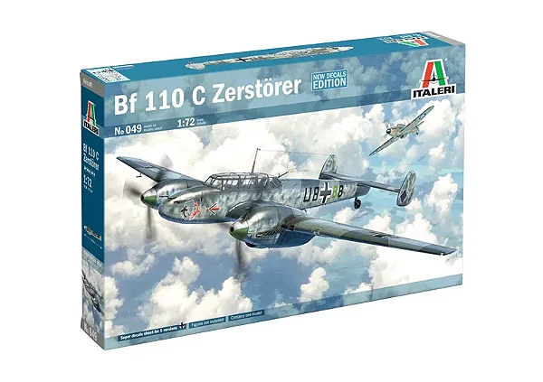 Avião BF-110 C3/C4 ZERSTORER WWII - Italeri #0049 1:72