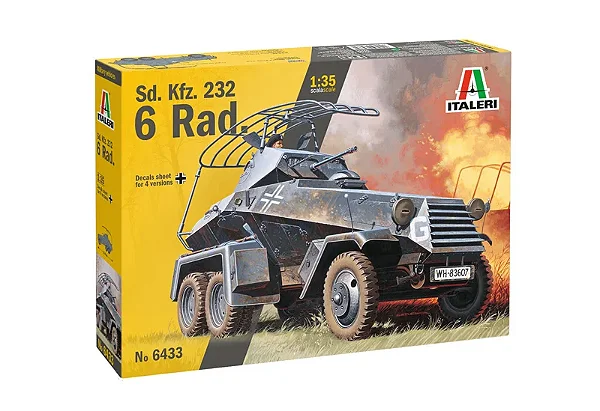 Veículo Militar Sd. Kfz. 232 6 Rad. WWII - Italeri #6433 1:35