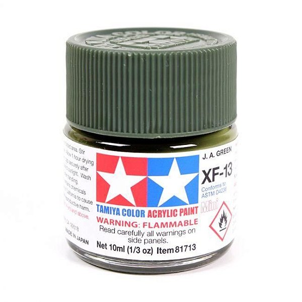 Tinta Tamiya Acrí­lica XF-13 Japanese Army Green 1/3 Oz - 10ml